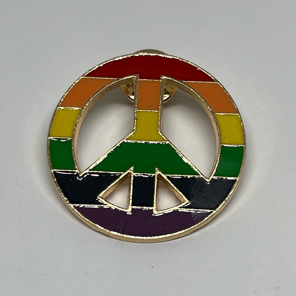 2/$14 LGBTQ Pride Rainbow love is love brooch lapel pin backpack pin hat pin